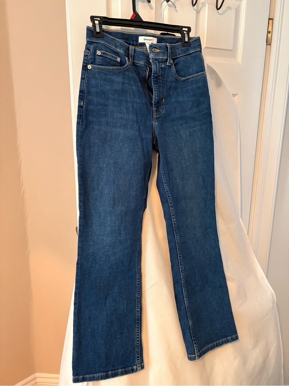 SPANX Women's Dark Blue Flare Jeans